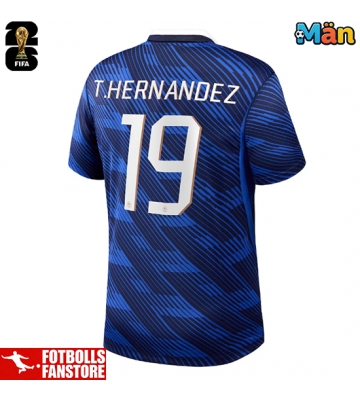 Frankrike Theo Hernandez #19 Hemmatröja VM 2026 Kortärmad